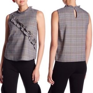 Zara plaid/houndstooth top.  Size S.